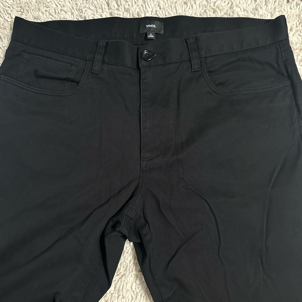 Vince Charcoal Tailored Trousers size 34 black color